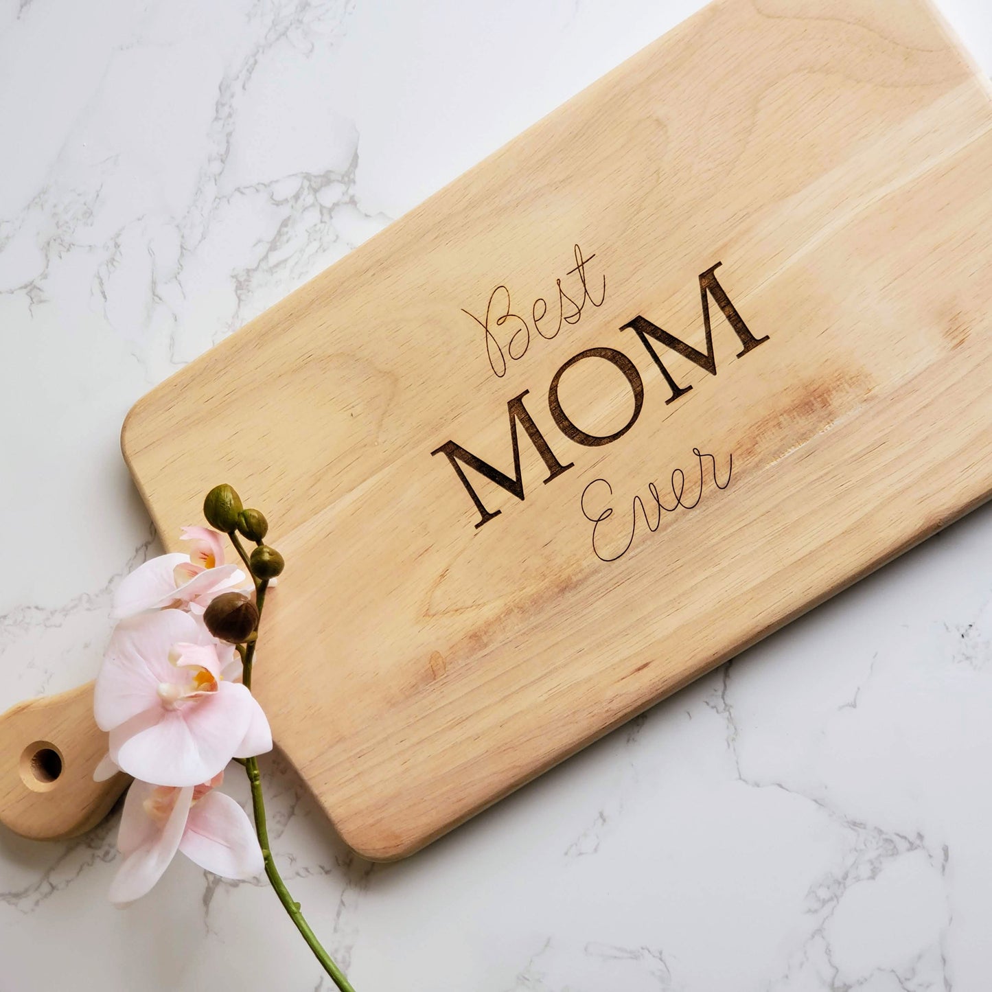 Best Mom Ever Engraved Board | Mother's Day Personalized Thoughtful Affordable Last Minute Gift