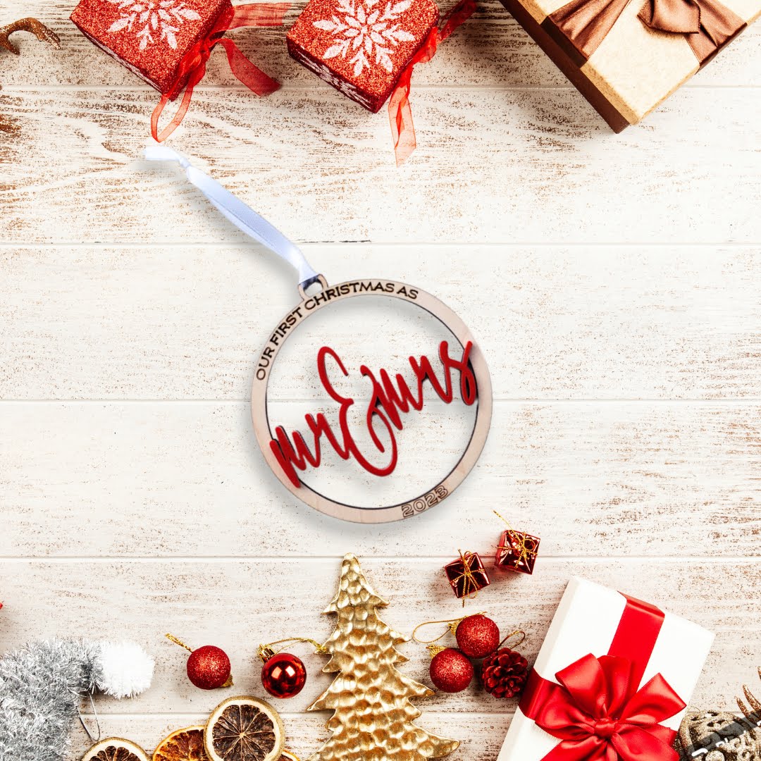 First Christmas As Mr. & Mrs. - Ornament