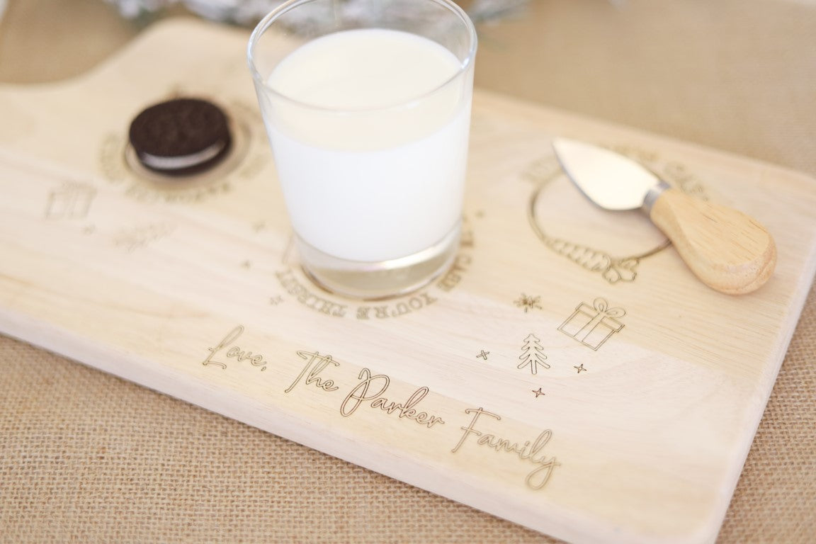 Charcuterie Wood Board - Dear Santa