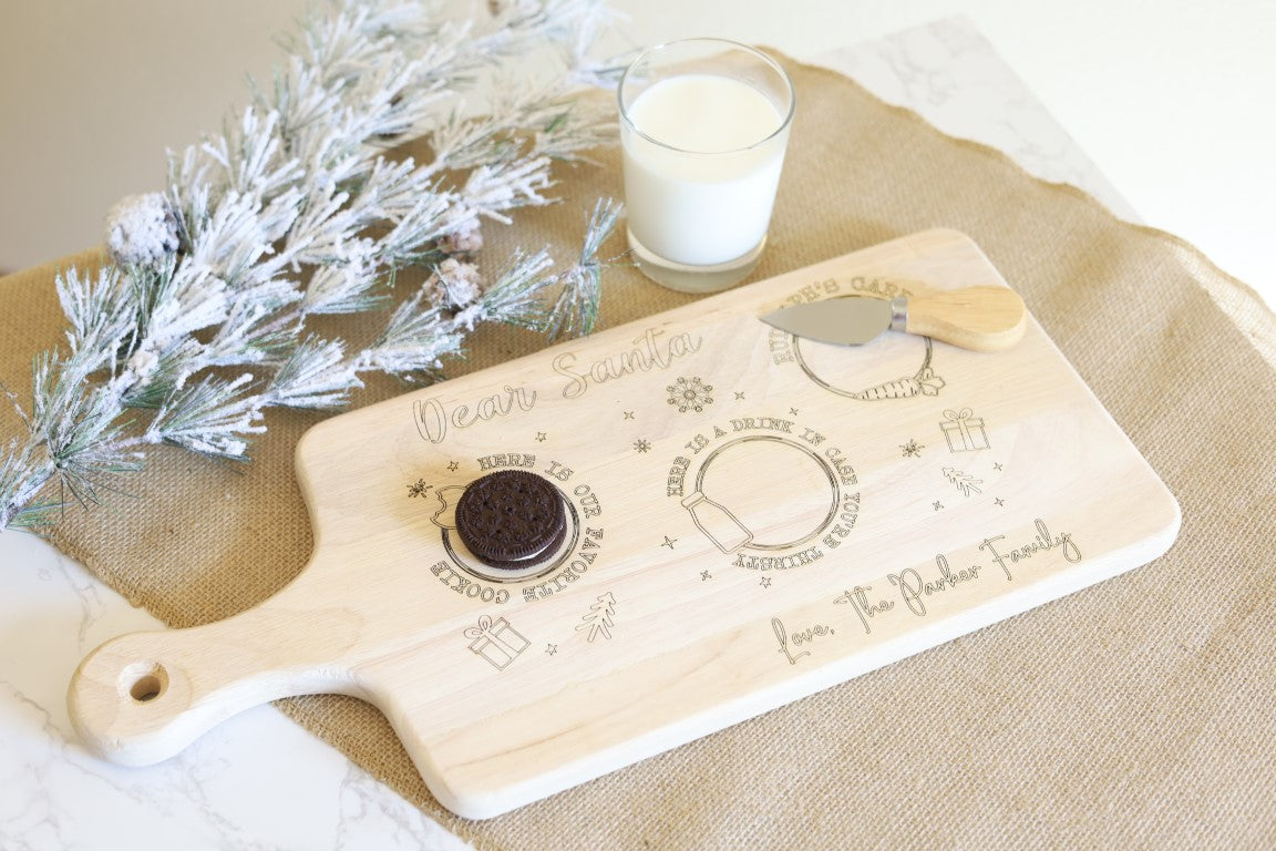 Charcuterie Wood Board - Dear Santa