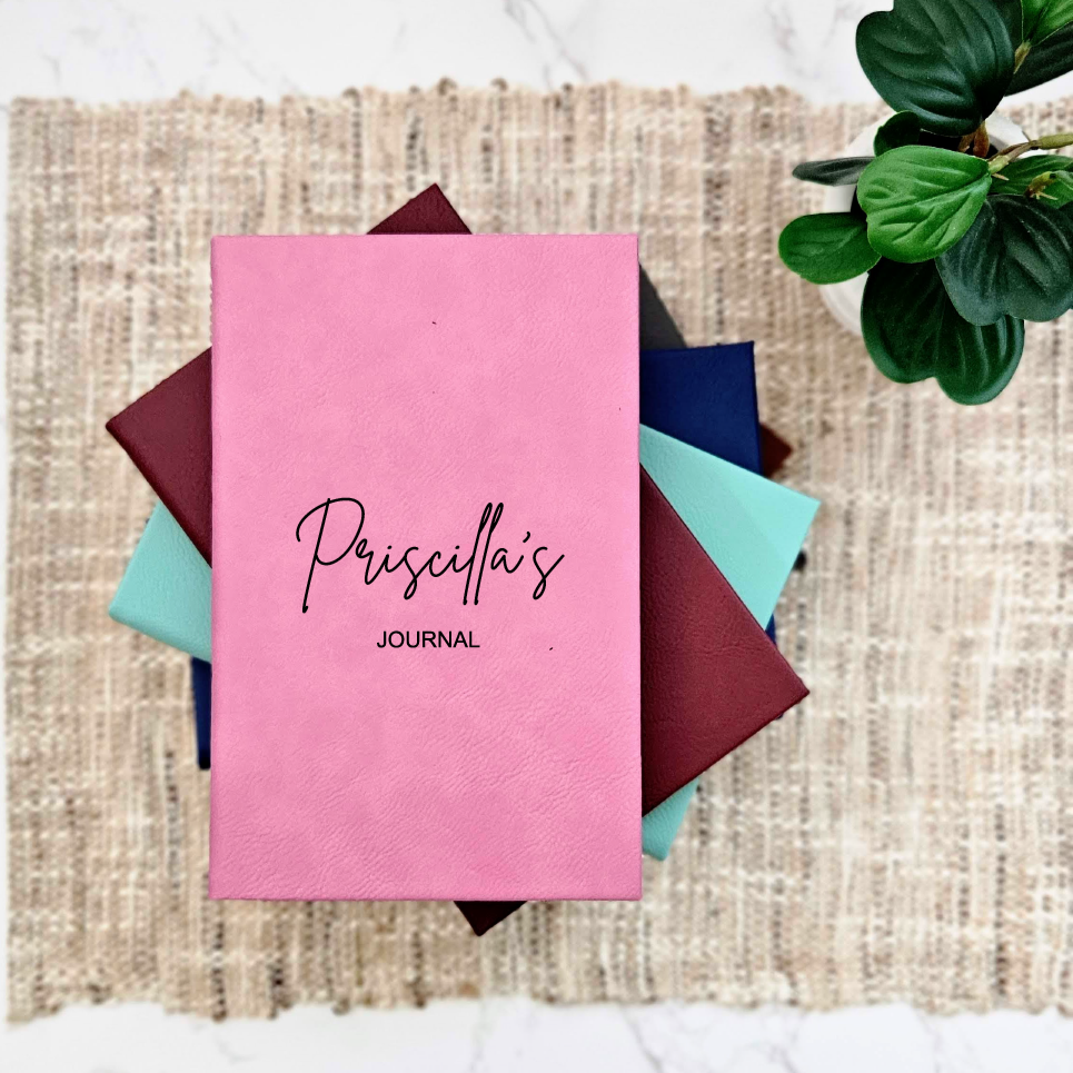 Leather Journals with Name Engraving