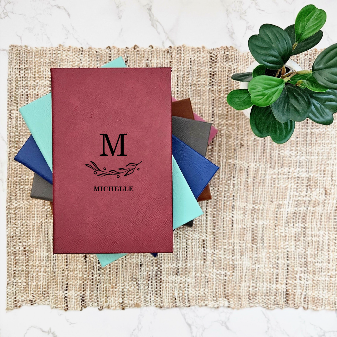 Leather Journals with Name Engraving