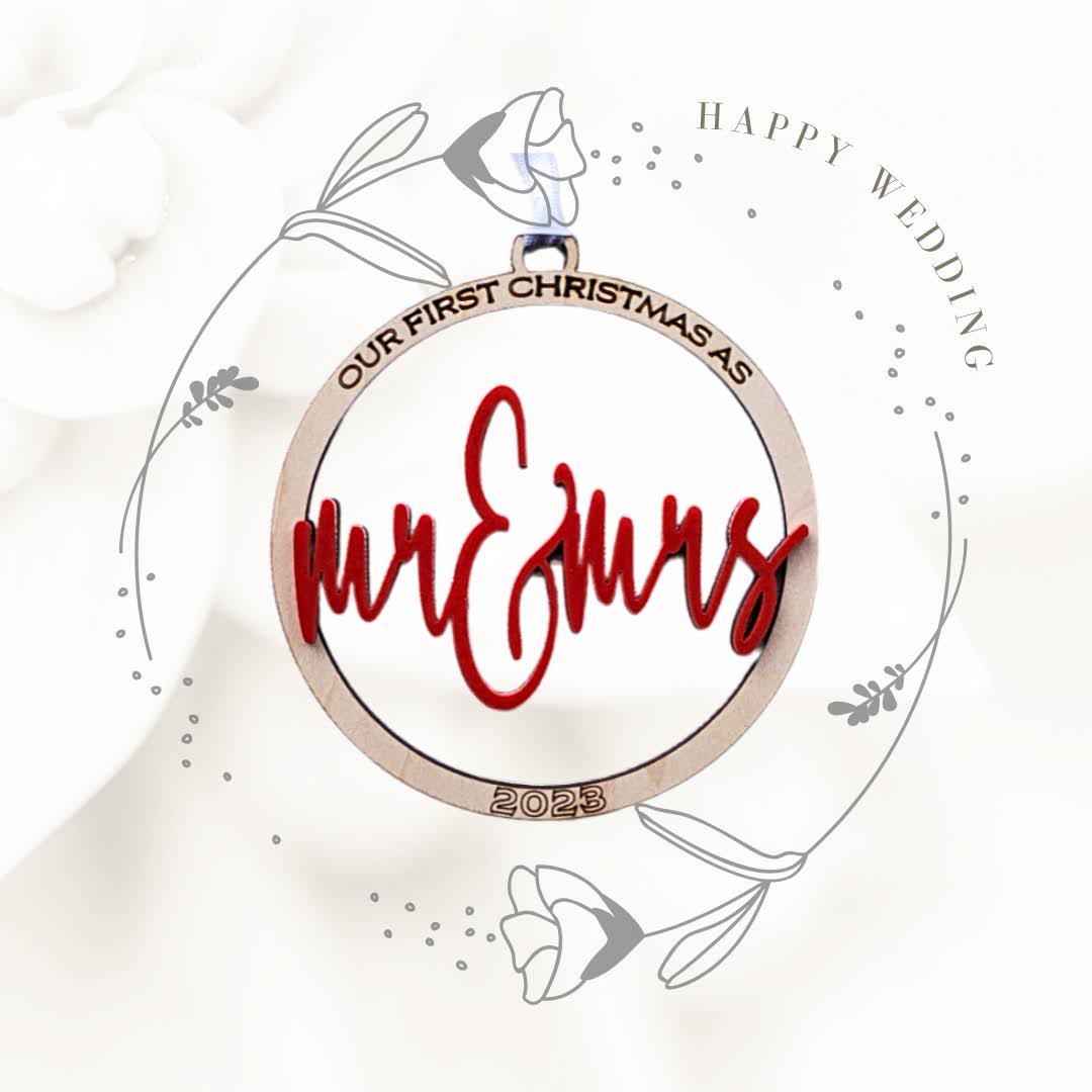 First Christmas As Mr. & Mrs. - Ornament
