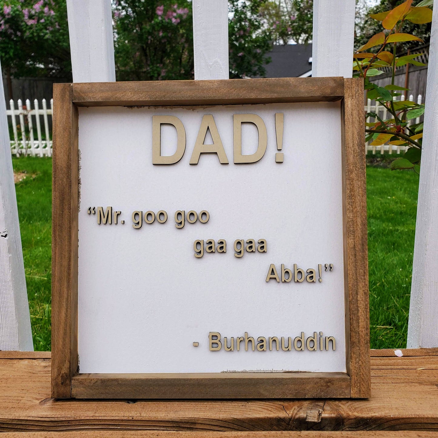 Frame Sign - Custom Quote
