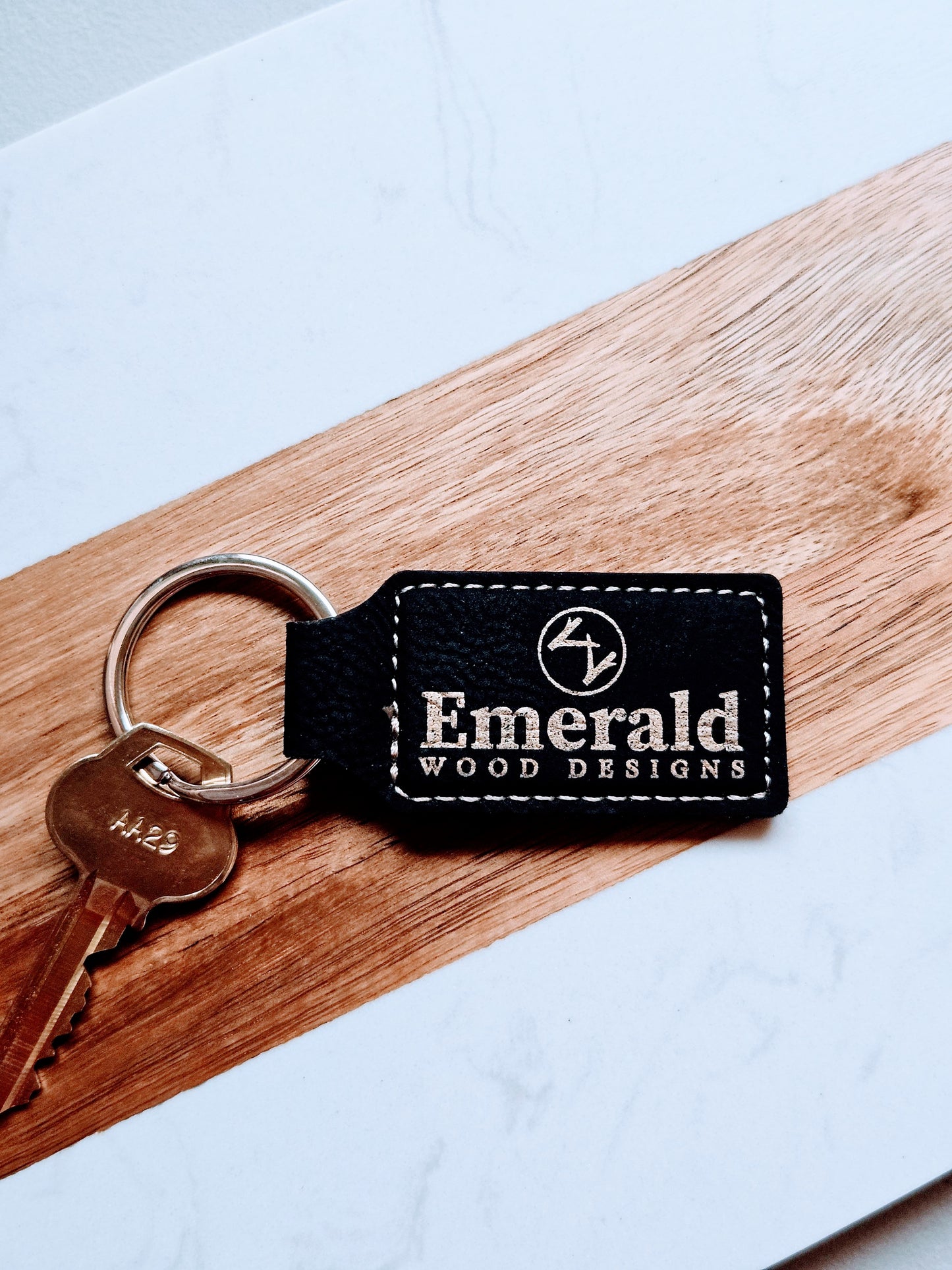 Leatherette Keychain