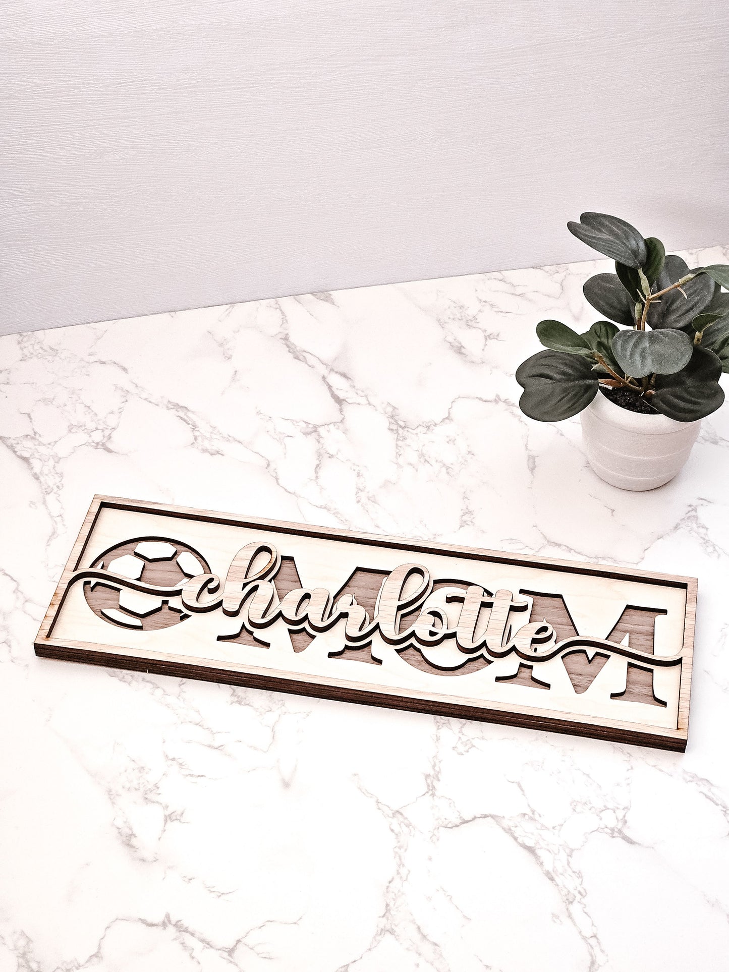 Mom Kids Name Sign | Mother's Day Gift, Gift for Mom, Personalized Name Signs, Soccer Mom Sign, Sport Moms, Grandmother Grandma Sign