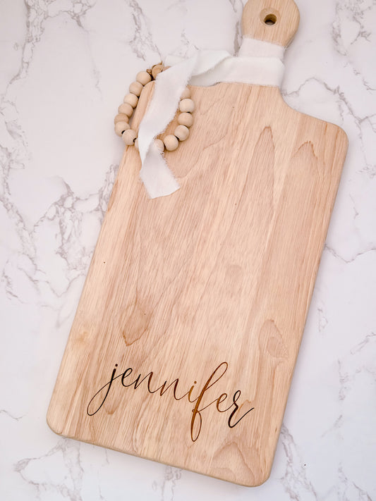 Charcuterie Wood Board - Couple's / Single Name
