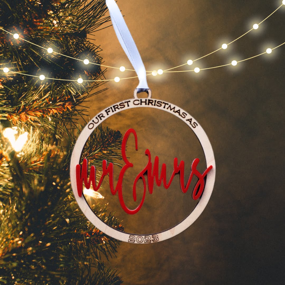 First Christmas As Mr. & Mrs. - Ornament