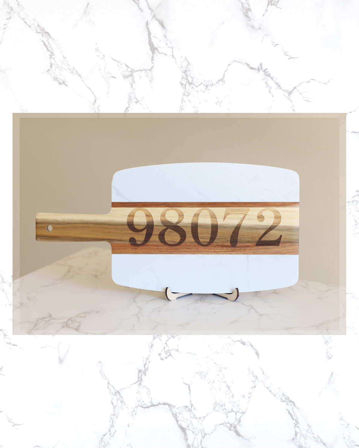 Marble Serving Board - Zipcodes