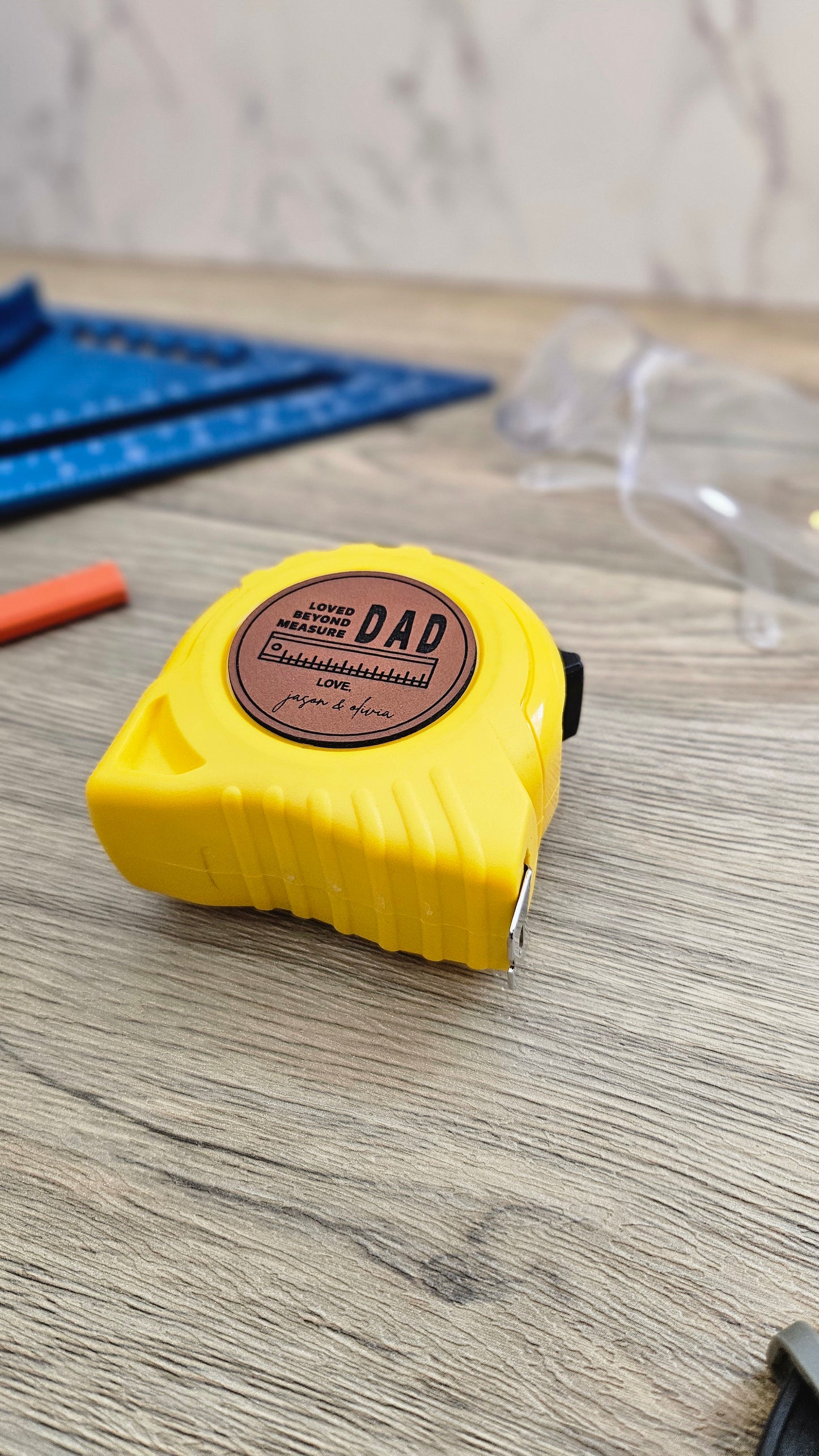 Measuring Tape Loved Beyond Measure Dad | Father's Day Construction Business Woodworkers DIYer