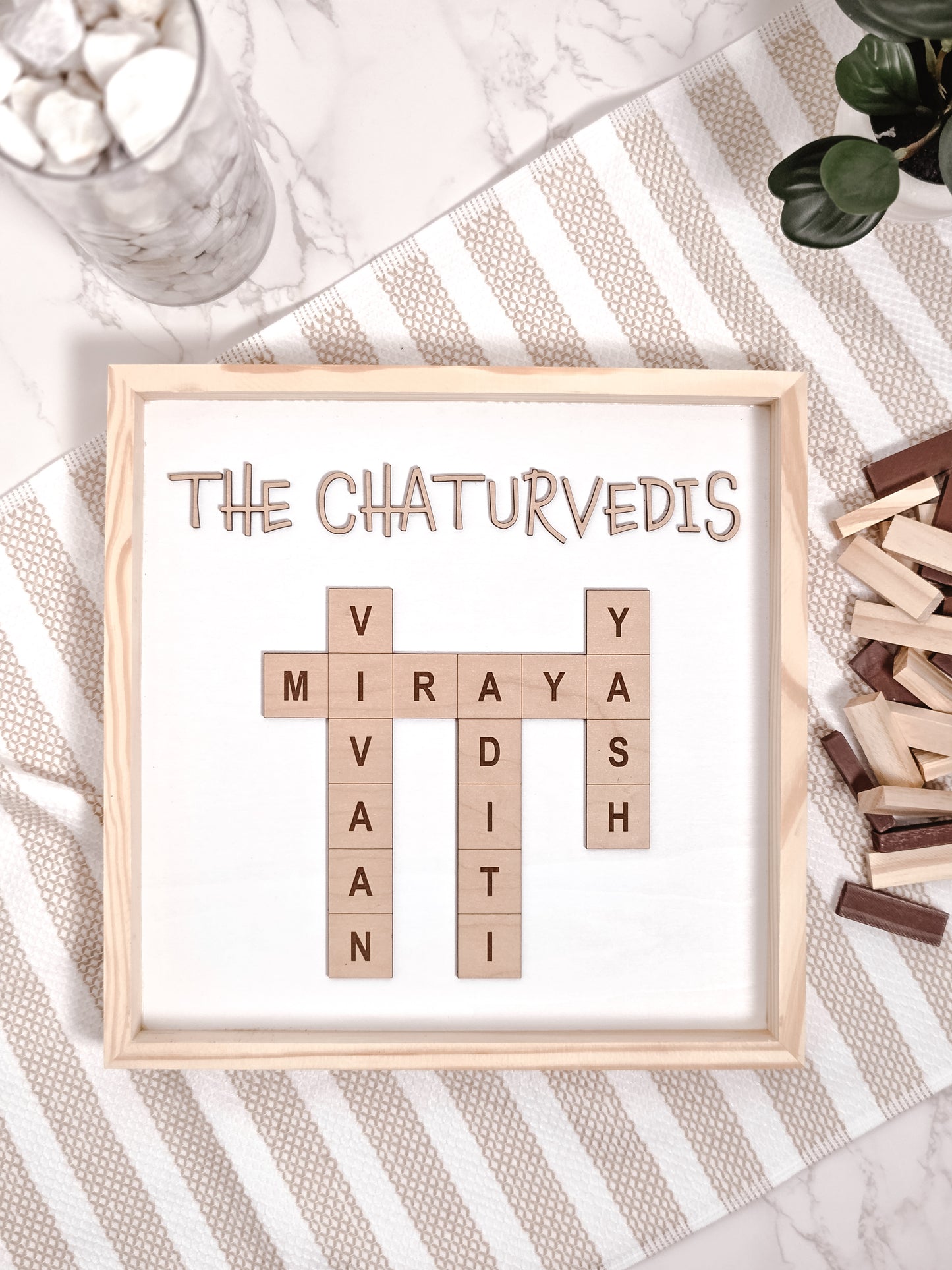 Scrabble Frame Sign