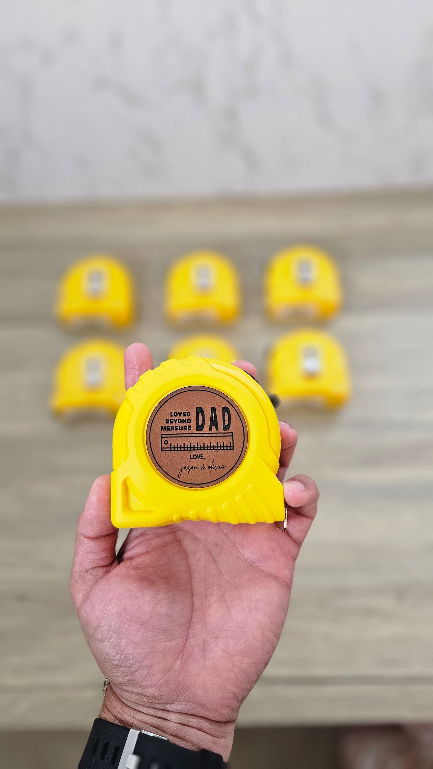 Measuring Tape Loved Beyond Measure Dad | Father's Day Construction Business Woodworkers DIYer