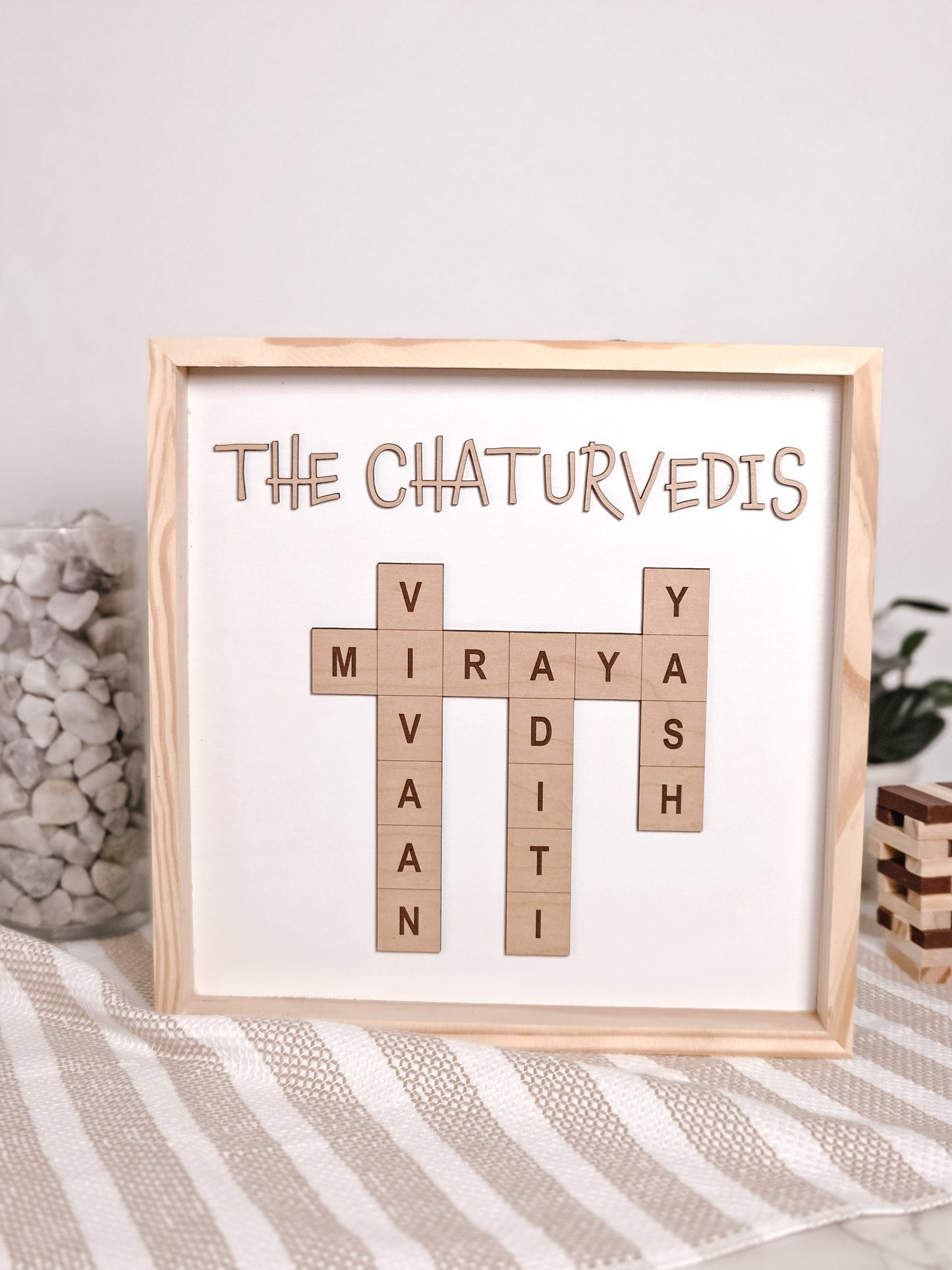 Scrabble Frame Sign